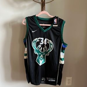 NWT nba bucks jersey 34 Anterokounmpo size L